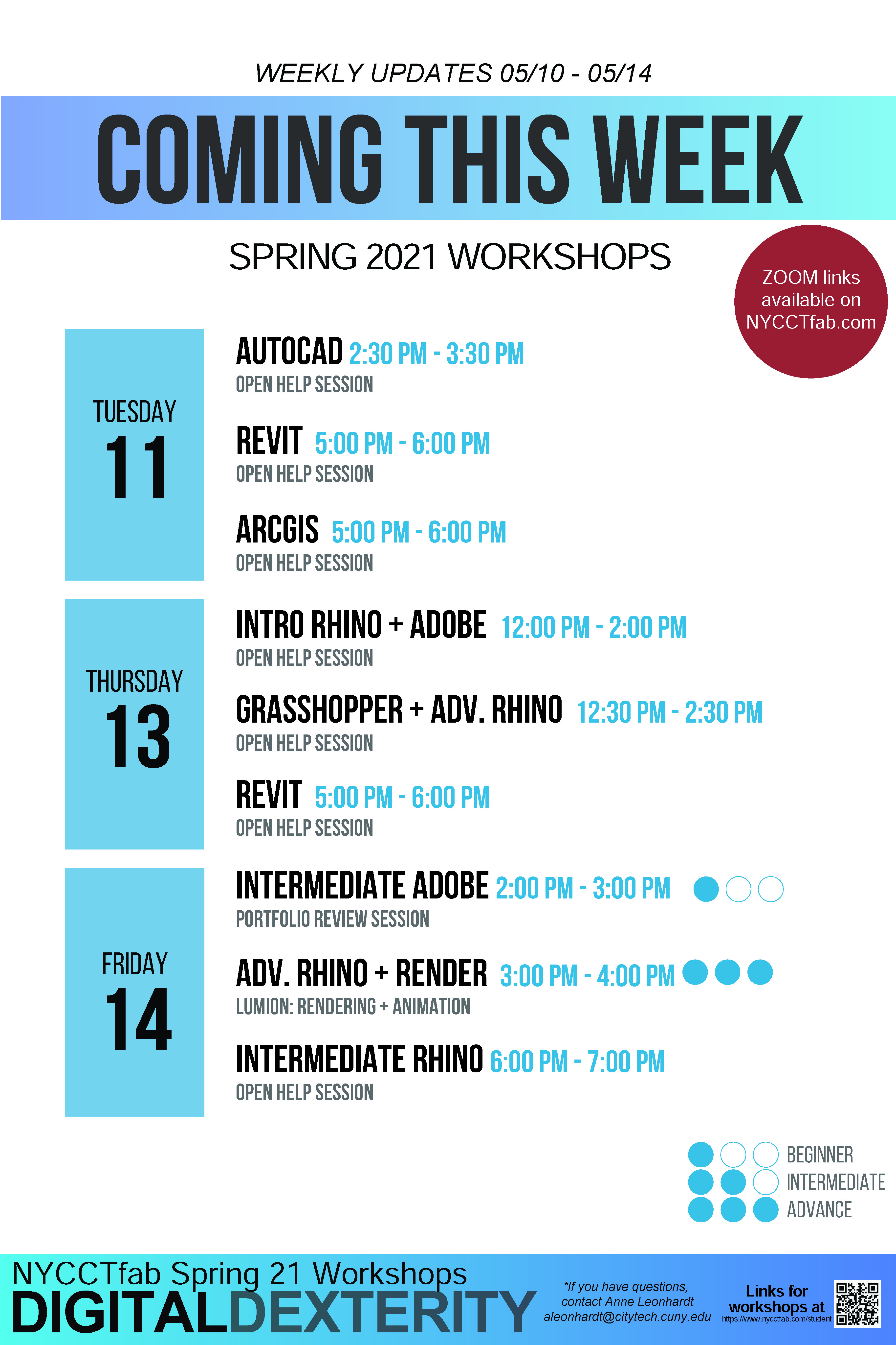 Weekly Workshops