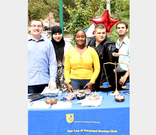 Group of students at a club fair