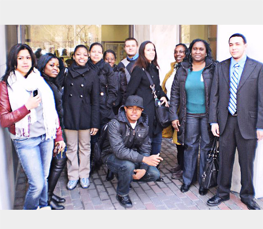 Group of people posing for a photo