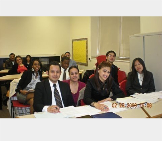 Students in a classroom