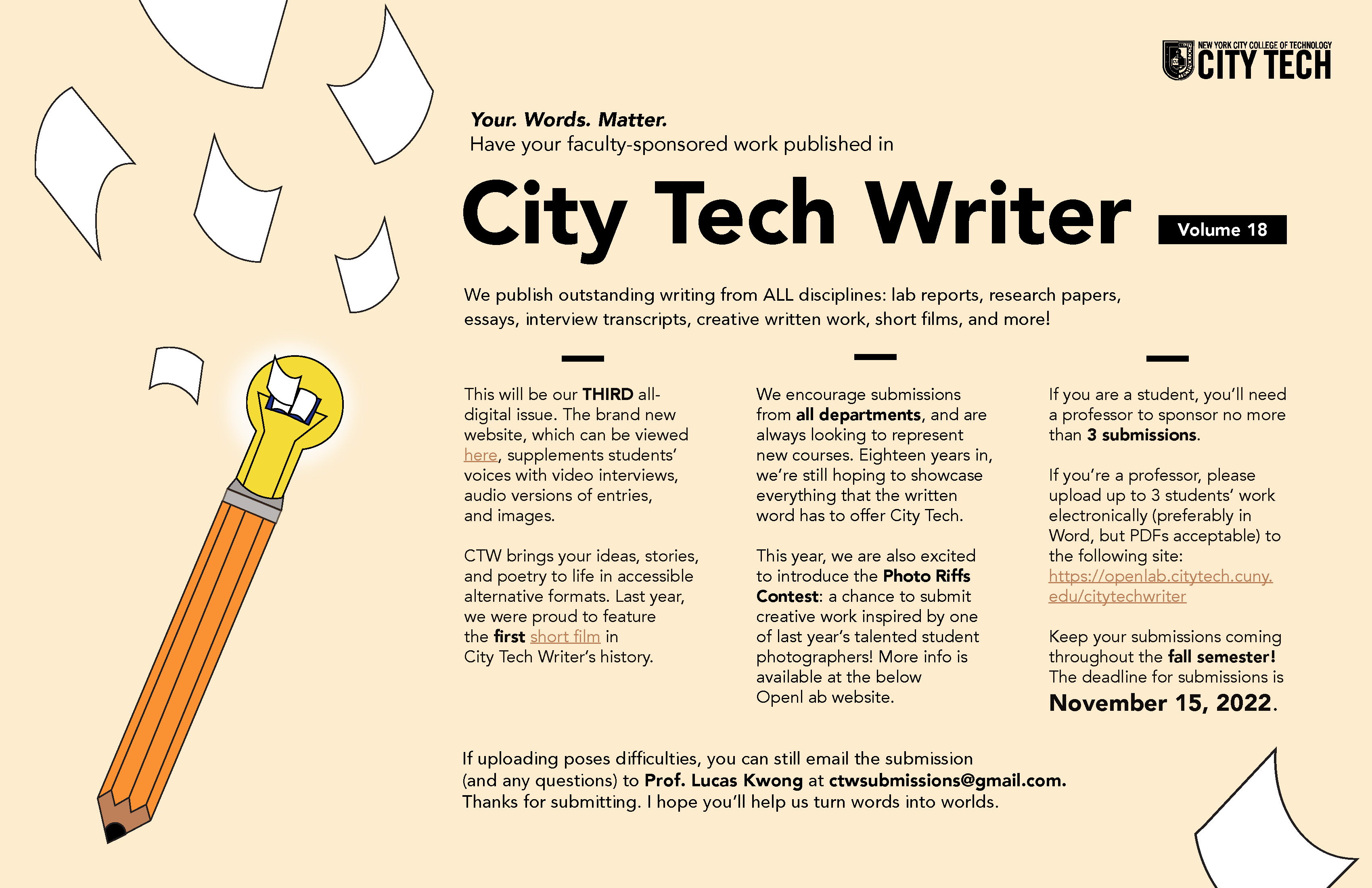 City Tech Writer Volume 18