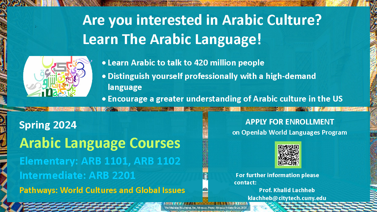Arabic Language Courses Poster