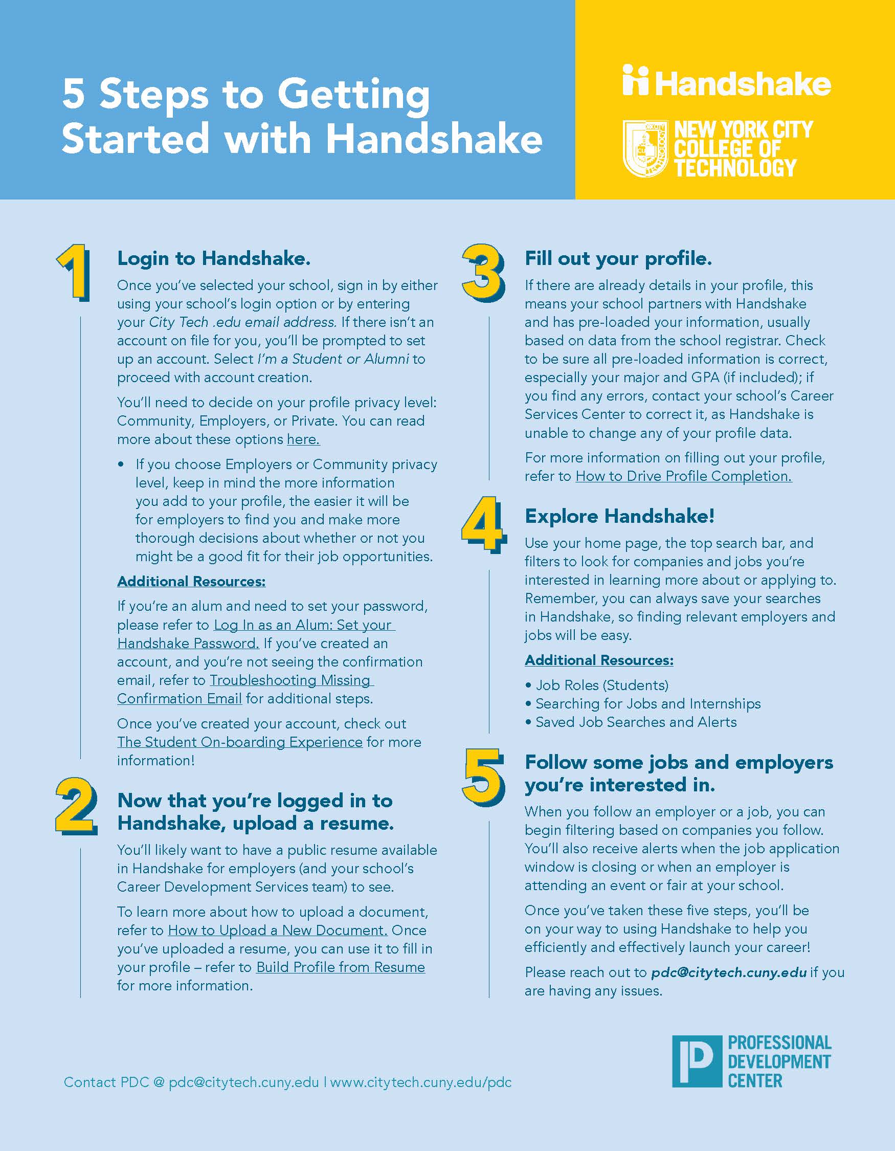 5 Steps to Getting Started with Handshake