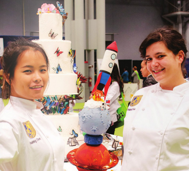 Culinary arts students from City Tech's department of Hospitality Management