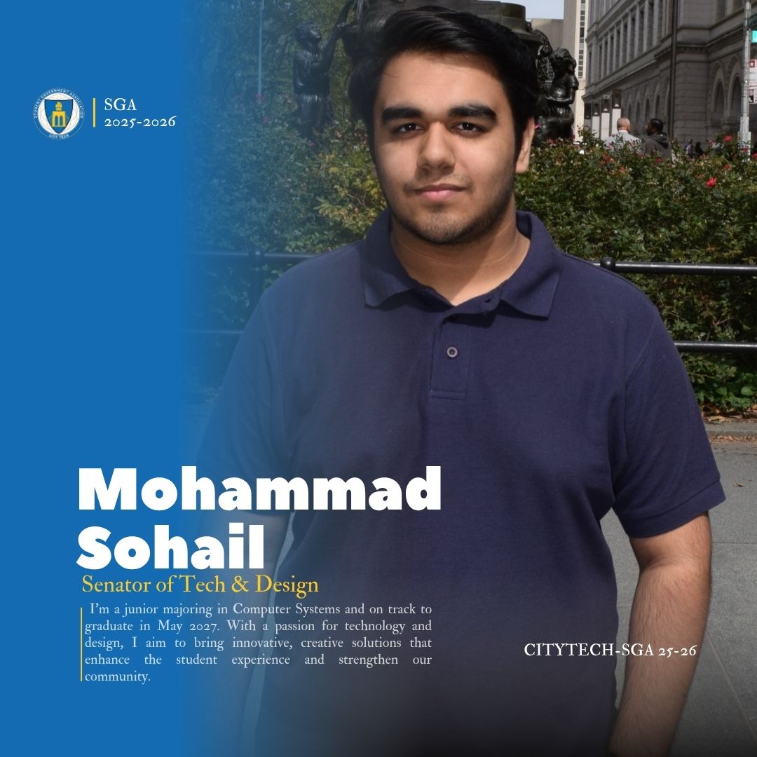 SGA Senator, Technology & Design